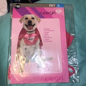 NWT Supergirl Pink Superhero Pet Costume